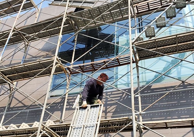 高樓層建築使用的鋼管鷹架系統實績