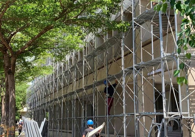 廠房維修使用的移動式施工架案例